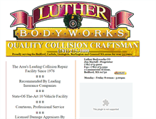 Tablet Screenshot of lutherbodyworks.com